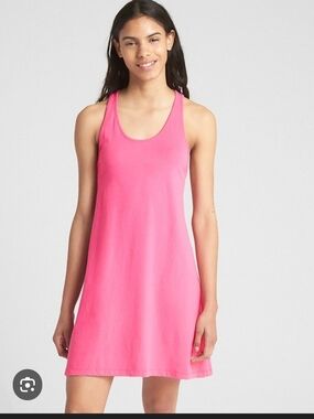 LOVE By Gap Swing Tank Dress Pink Size Medium